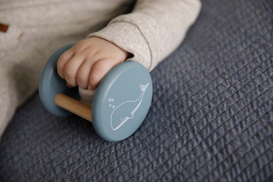 Little Dutch Roller rattle Blue 7010