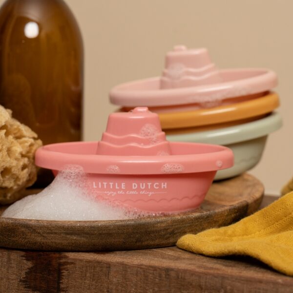 Little Dutch Stackable Bath Boats Pink 2007437