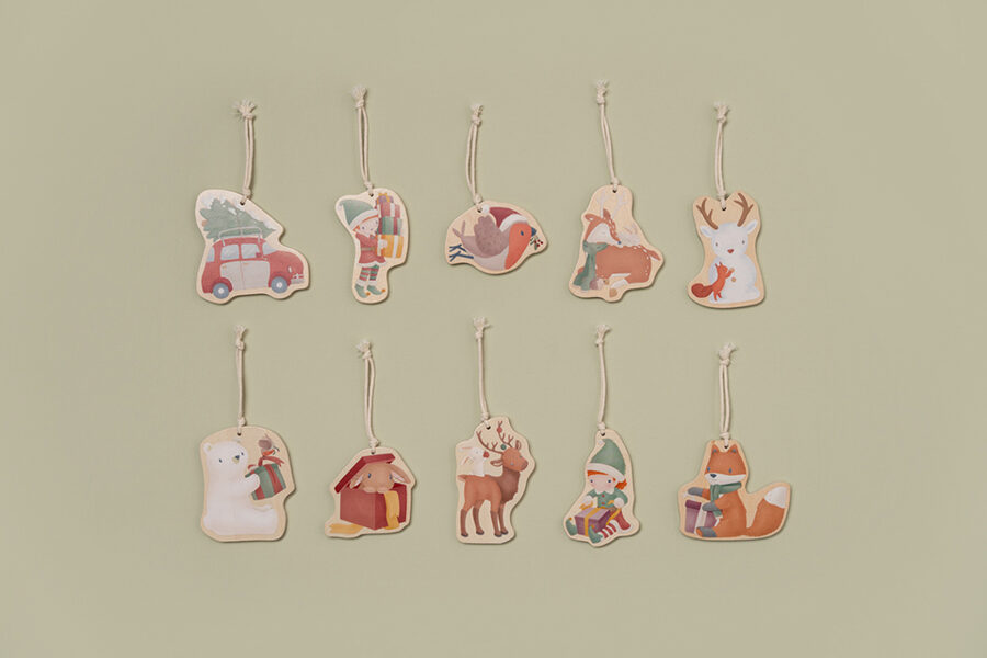 Little Dutch Wooden Christmas Ornaments 125001