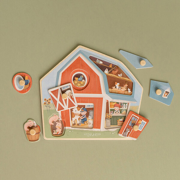 Little Dutch Wooden puzzle Little Farm FSC 7158