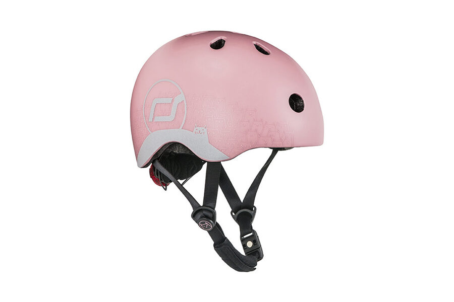 Scoot and Ride Reflective Helmet Rose XXS-S