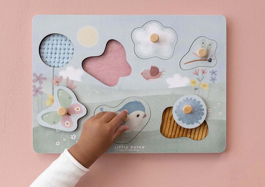 Little Dutch Tactile Puzzle Flowers & Butterflies FSC 4765