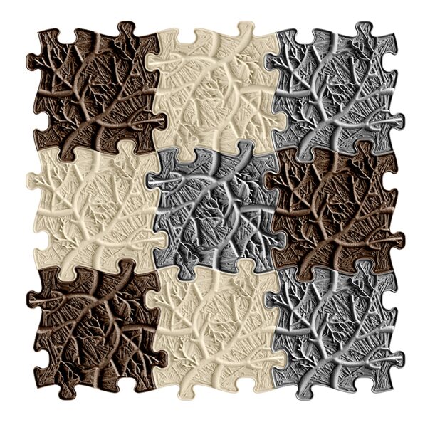 MUFFIK Set of orthopedic mats - Roots set (9 pieces)