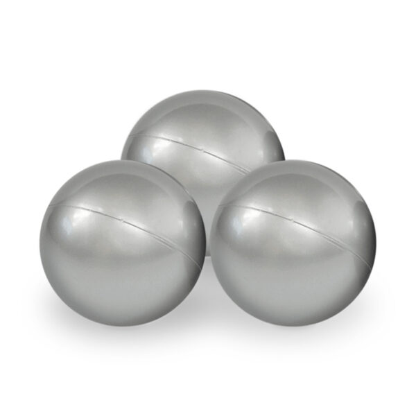 PLUSH NEST Dry pool ball, 7 cm, silver 50 pcs.